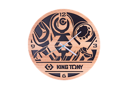Часы настенные с логотипом бренда "KING TONY" TC001 TONY