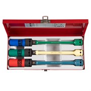 Набор ударных глубоких торцевых головок и торсионных удлинителей 1/2", 17, 19, 21 мм KING TONY 44906MP TONY