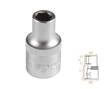 Головка торцевая стандартная шестигранная 1/2", 9 мм AFFIX AF00040009 AF00040009