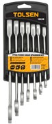Набор комбинированных трещоточных ключей, 8-19 мм, 7 предметов TOLSEN TT15229 TT15229