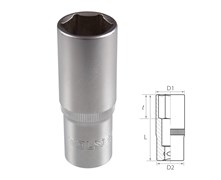 Головка торцевая глубокая шестигранная 1/2", 22 мм TOLSEN TT16572 TT16572