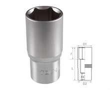 Головка торцевая глубокая шестигранная 1/2", 30 мм TOLSEN TT16580 TT16580