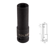 Головка торцевая ударная глубокая шестигранная 1/2", 14 мм TOLSEN TT18264 TT18264