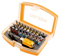 Набор вставок (бит) 1/4", PH, PZ, Hex, Torx, Slotted, 32 предмета TOLSEN TT20370 TT20370