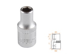 Головка торцевая стандартная шестигранная 1/4", 5 мм AFFIX AF00020005 AF00020005