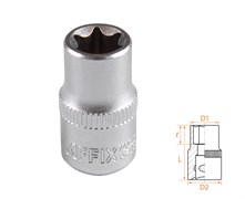Головка торцевая TORX Е-стандарт 1/4", E10 AFFIX AF00023010 AF00023010