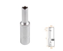 Головка торцевая глубокая шестигранная 1/4", 4,5 мм AFFIX AF00120045 AF00120045