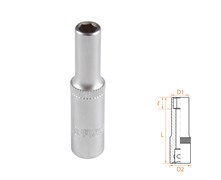 Головка торцевая глубокая шестигранная 1/4", 5,5 мм AFFIX AF00120055 AF00120055