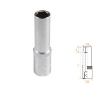 Головка торцевая глубокая шестигранная 3/8", 10 мм AFFIX AF00130010 AF00130010