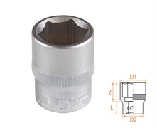 Головка торцевая стандартная шестигранная 3/8", 15 мм AFFIX AF00030015 AF00030015