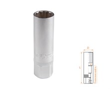 Головка свечная двенадцатигранная 3/8", 16 мм, резиновый фиксатор AFFIX AF00232016 AF00232016