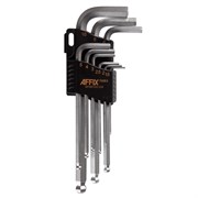 Набор Г-образных шестигранников 1,5-10 мм, с шаровым окончанием, 9 предметов AFFIX AF06100109 AF06100109