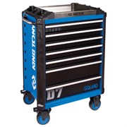 Тележка инструментальная, 7 выдвижных ящиков, "SQUAD" KING TONY 87SQ31-7B-BK TONY