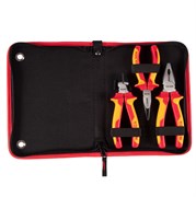 Набор пассатижей и бокорезов диэлектрических, 3 предмета, в футляре на молнии TOLSEN TTV83103 TTV83103