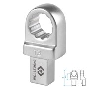 Насадка накидная серии "FIT", 13 мм, 9х12 мм KING TONY 34502113M TONY