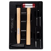 Набор выколоток и керн с молотками, ложемент, 6 предметов KING TONY 9-90106SR02 TONY