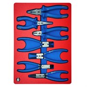 Набор съемников стопорных колец, пассатижей и бокорезов, ложемент, 7 предметов МАСТАК 5-3307 5-3307