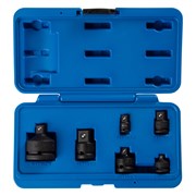 Набор переходников ударных 1/4", 3/8", 1/2", 3/4", 6 предметов, кейс KING TONY 786P06 TONY
