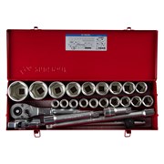 Набор торцевых головок с принадлежностями 3/4", шестигранные, 19-55 мм, 25 предмета KING TONY 6325MR01 TONY