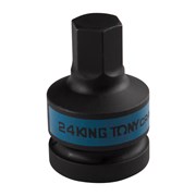 Насадка (бита) ударная торцевая 1", HEX, 24 мм, L = 80 мм KING TONY 801524M TONY