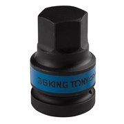 Насадка (бита) ударная торцевая 1", HEX, 36 мм, L = 80 мм KING TONY 801536M TONY