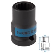 Головка торцевая ударная двенадцатигранная 1/2", 14 мм KING TONY 453014M TONY