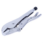 Зажим с фиксатором 185 мм, с прямыми губками KING TONY 6031-07N TONY