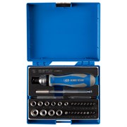 Набор вставок (бит) 1/4", PH, PZ, Hex, Torx, Slotted, 39 предметов KING TONY 2539MRV04 TONY
