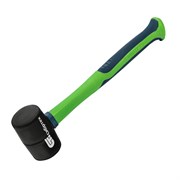 Киянка резиновая, 225 г, черная резина, фибергласовая рукоятка Сибртех 11163