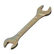 Ключ рожковый, 13 х 14 мм, желтый цинк Сибртех 14306