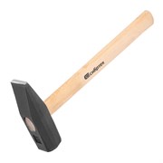 Молоток слесарный 1500 г, квадратный боек, деревянная рукоятка Сибртех 10223