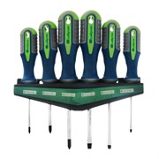 Набор отверток, CrV, трехкомпонентные рукоятки, 6 предметов Сибртех 13374