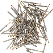 Дюбель-гвоздь полипропиленовый с потайным бортиком 6 х 60 мм, 200 шт Сибртех 42125