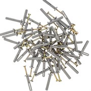 Дюбель-гвоздь полипропиленовый грибовидный бортик 6 x 40 мм, 200 шт Сибртех 42156