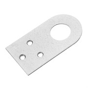 Проушина прямая, 2 мм, 75 х 40 мм, цинк Сибртех 46503
