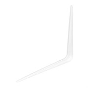 Кронштейн угловой с ребром, 300 х 350 мм, белый Сибртех 94018