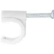 Скобы электроустановочные, 4 мм, круглый профиль, 50 шт Сибртех 47512