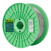 Трос металлополимерный прозрачный ПР-2.5, толщина 2.5 мм, катушка 200 метров Сибртех 47626