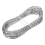 Трос металлополимерный прозрачный ПР-2.5, толщина 2.5 мм, моток 20 метров Сибртех 47627