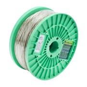 Трос металлополимерный прозрачный ПР-4.0, толщина 4.0 мм, катушка 100 метров Сибртех 47630