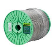Трос металлополимерный прозрачный ПР-8.0, толщина 8.0 мм, катушка 100 метров Сибртех 47641