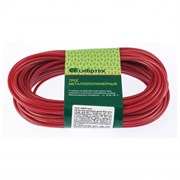 Трос металлополимерный красный ПР-4.0, толщина 4.0 мм, моток 20 метров Сибртех 476443