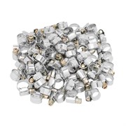 Хомуты металлические, Стандартное болтовое крепление 8-12 мм, 100 штук в упаковке, ширина 9 мм Сибртех 47555