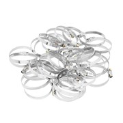 Хомуты металлические, Стандартное болтовое крепление 50-70 мм, 50 штук в упаковке, ширина 9 мм Сибртех 47563