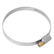 Хомуты нержавеющая сталь, Стандартное болтовое крепление 60-80 мм, 50 штук в упаковке, ширина 9 мм Сибртех 47585