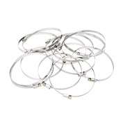 Хомуты нержавеющая сталь, Стандартное болтовое крепление 120-140 мм, 25 штук в упаковке, ширина 9 мм Сибртех 47591