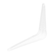 Кронштейн угловой с ребром, 100 х 125 мм, белый Сибртех 94015