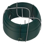 Проволока с ПВХ покрытием, зеленая 0.9 мм, длина 50 м Сибртех 47770