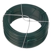 Проволока с ПВХ покрытием, зеленая 1.5 мм, длина 50 м Сибртех 47772