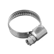 Хомуты нержавеющая сталь, Стандартное болтовое крепление 16-27 мм, 100 штук в упаковке, ширина 9 мм Сибртех 47579